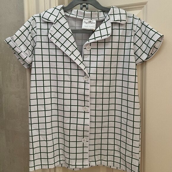 Sugar Bee Farmhouse Check Pajama Set - Picture 1 of 2